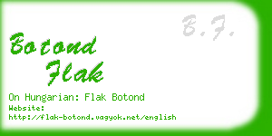 botond flak business card